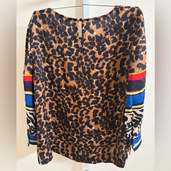 Kobi Halperin Harper Mixed Print 3/4-Sleeve Blouse - Size S - Picture 3 of 4